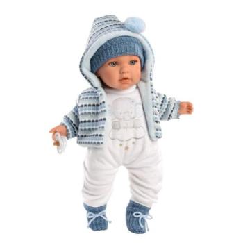 Llorens 42405 BABY ENZO - valósághű baba hangokkal és puha szövettesttel - 42 cm kép