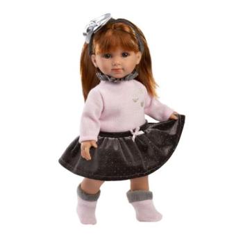 Llorens 53551 NICOLE - valósághű baba puha szövettesttel - 35 cm kép