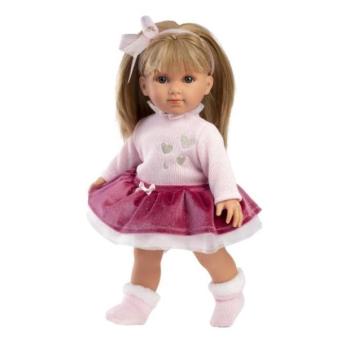 Llorens 53552 ELENA - valósághű baba puha szövettesttel - 35 cm kép
