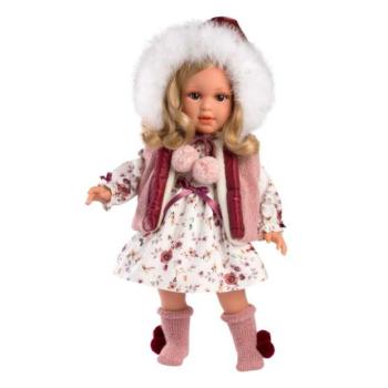 Llorens 54037 LUCIA - valósághű baba puha szövettesttel - 40 cm