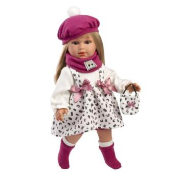 Llorens 54050 CARLA - élethű baba puha textil testtel - 40 cm kép