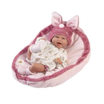 Llorens 74134 NEW BORN - élethű baba csecsemő hangokkal és puha textil testtel - 42 kép