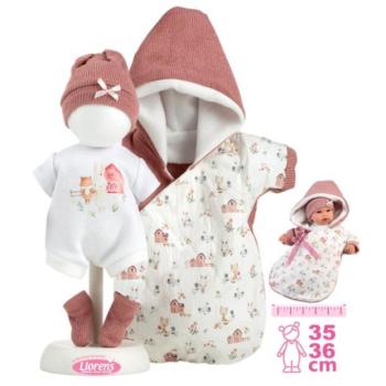 Llorens M636-50 baba ruha újszülött baba számára 35-36 cm-es méretben kiegészítőkkel kép