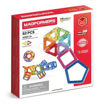 Mágneses építőjáték Extra Basic 3D Magformers 62 részes kép