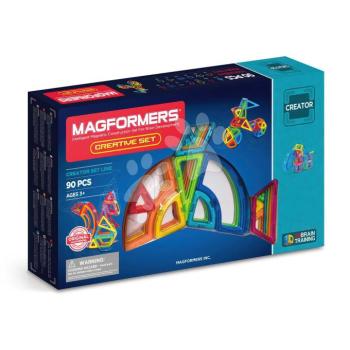 Mágneses építőjáték Kreatív készlet Creative Set Magformers 90 részes kép