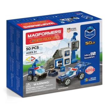 Mágneses építőjáték Rendőrség Amazing Police Set Magformers 50 részes kép