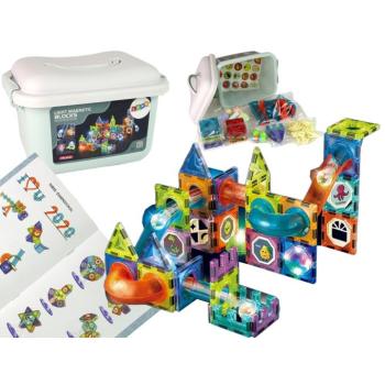 Mágneses kit labdapálya 75 részes