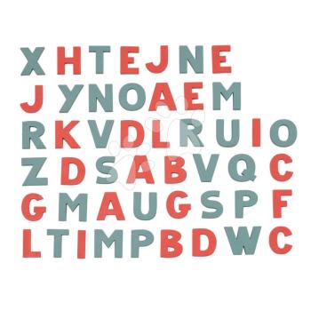 Mágneses nagy betűk ABC Magnetic Letters Smoby kétszínű 48 darabos kép