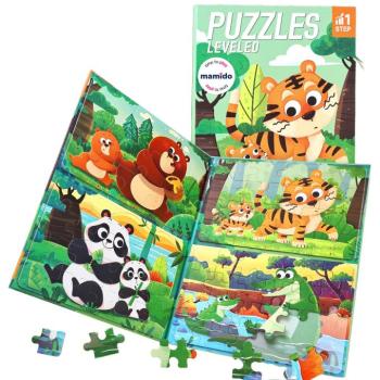 Mágneses puzzle 4 az 1-ben állatok MT1571 kép