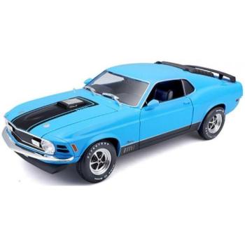Maisto - 1970 Ford Mustang Mach 1, kék, 1:18 kép