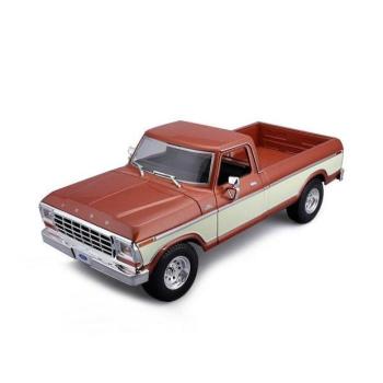 Maisto - 1979-es Ford F150 Pick-up, fém barna, krém, 1:18 kép