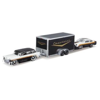 Maisto - Design Team Haulers, 1955 Chevrolet Nomad + 1971 Chevrolet Vega, 1:64 kép