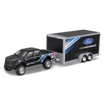 Maisto - Design Tow & Go, 2021 Ford F-150 SVT Raptor Autószállító, 1:64 kép