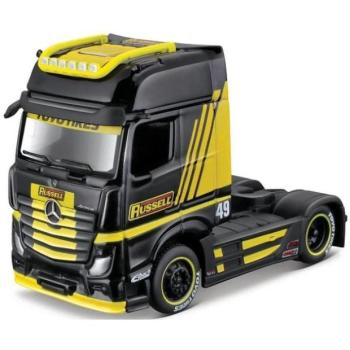 Maisto – egyedi szerelvények – Mercedes-Benz Actros 1851, fekete-sárga, 1:64 kép