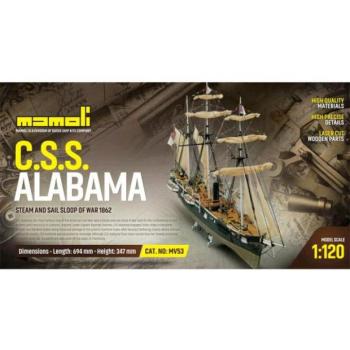 MAMOLI Alabama 1862 1:120 kit kép