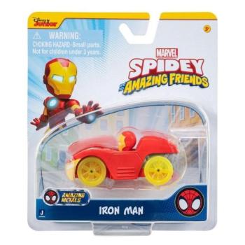 Marvel: Spidey és csodálatos barátai Diecast fém játékautó 7,5 cm – Vasember