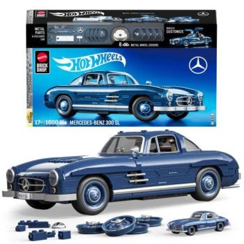 Mattel Brick Shop építhető modell Hot Wheels - Mercedes-Benz 300SL (Premium sorozat) kép