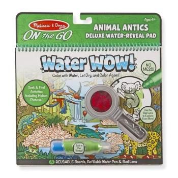 Melissa & Doug: Water Wow! Deluxe rajzolás vízzel - Állati bohócságok kép