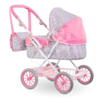 Mély babakocsi játékbabának Flowered Carriage Corolle pelenkázótáskával 30-52 cm babának kép