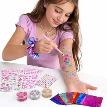 Mermaid csillámtetoválás készlet – glitter tattoo szett kreatív játékhoz (BBJ) kép