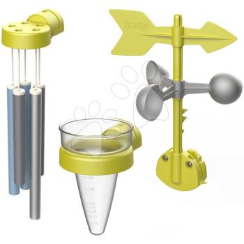 Meteorológiai állomás időjárás-előrejelzés Weather Kit minden házikóhoz Smoby szélcsengő szélmérő és esőmérő 24 hó-tól kép