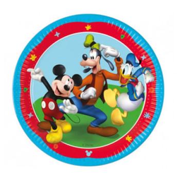Mickey Rock the House papírtányér - 23 cm, 8 db / csomag kép