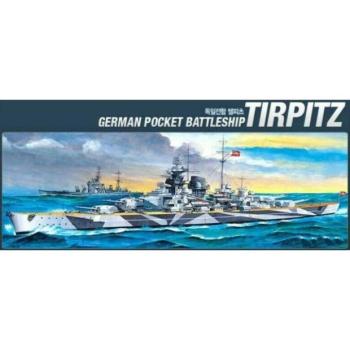 Model Kit csónak 14219 - BATTLESHIP TIRPITZ (STATIC) (1: 800)