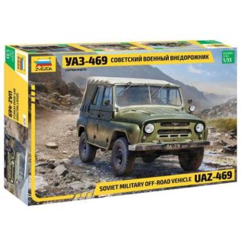 Model Kit katonai 3629 - UAZ-469 szovjet 4WD terepjáró (1:35) kép