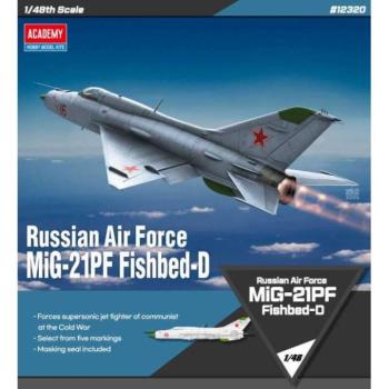 Modelkészlet repülőgép 12320 - Orosz Légierő MiG-21PF Fishbed-D (1:48) kép
