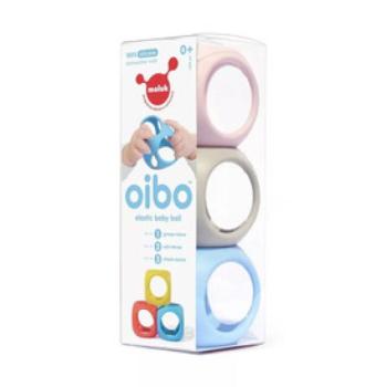 Moluk Oibo fejlesztő játék, 3db-os szett, pasztell