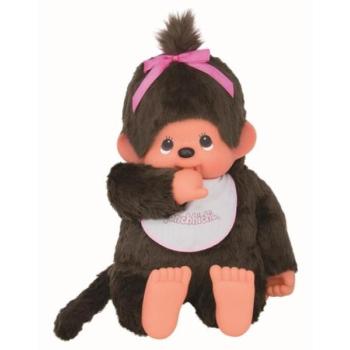 Monchhichi Moncsicsi lány előkével XL 80cm kép