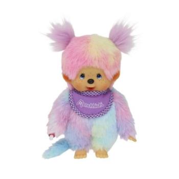 Monchhichi Moncsicsi lány szivárványos (golyókkal töltött) 20cm kép