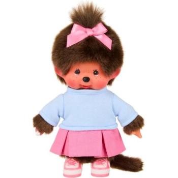 Monchhichi Moncsicsi lány szoknyával és tornacipővel 20cm kép