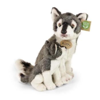 Műanyag farkas kölyökkel 27cm ECO-FRIENDLY kép