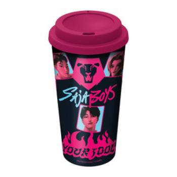 Műanyak fedeles kávéspohár K-POP kép