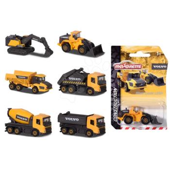 Munkagép Volvo Construction Edition Majorette mozgatható részekkel 7,5 cm hosszú 6 különböző fajta kép