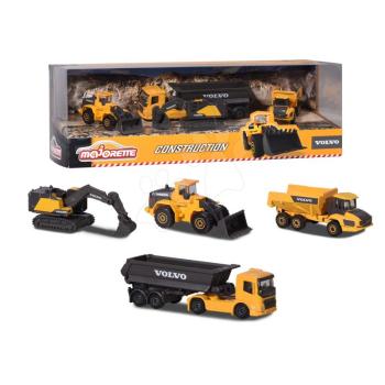 Munkagépek Volvo Construction Majorette mozgatható részekkel 4 fajta ajándékcsomagolásban kép