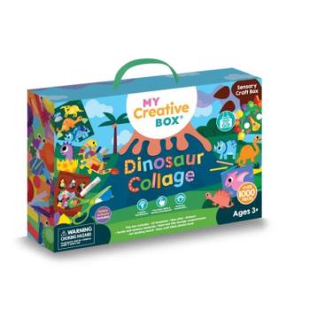 MY CREATIVE BOX® Kreatív kollázs érzékszervi készlet Dinoszauruszok kép