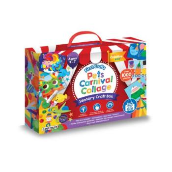 MY CREATIVE BOX® Kreatív kollázs szenzoros készlet Karneváli állatkák kép