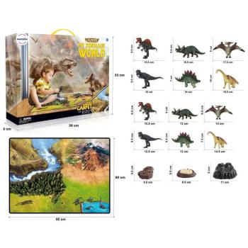 Nagy dinoszaurusz készlet My Dinosaur World szőnyeggel MT1153 kép