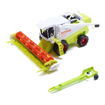 Nagy méretű élethű játék kombájn, aratógép - zöld színben - 25 cm (BBMJ) kép