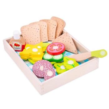New Classic Toys Doboz ebédhez és piknikhez - fa élelmiszerek kép