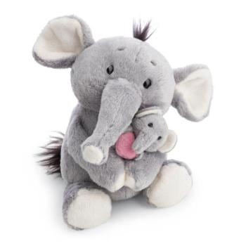 NICI plüss Elefánt 20 cm kölyökkel 6 cm - Little & Me kép