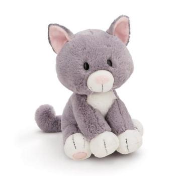 NICI plüss Szürke macska 20cm, ZÖLD