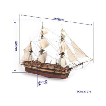 OCCRE HMS Erebus 1:75 készlet kép