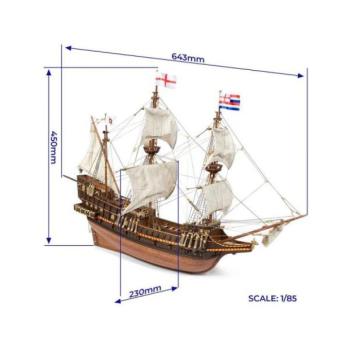 OCCRE HMS Golden Hind 1:85 készlet kép