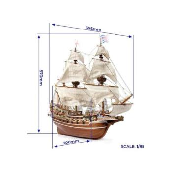 OCCRE HMS Revenge 1:85 készlet kép