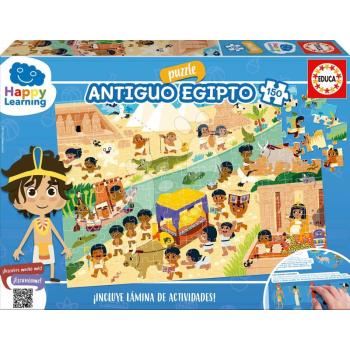 Oktató puzzle Egyiptom Happy Learning Educa 150 darabos tevékenységekkel spanyol 6 évtől kép