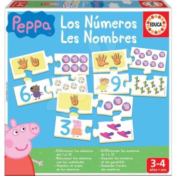 Oktatójáték Ismerkedem a Számokkal Peppa Pig Educa ábrákkal és számjegyekkel 40 darabos kép