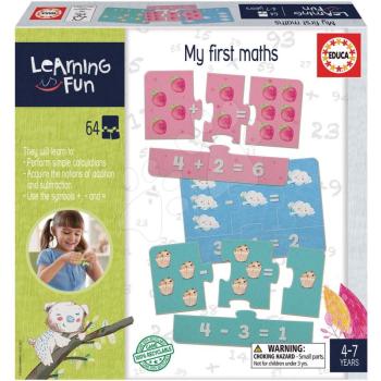 Oktatójáték legkisebbeknek My first Maths Educa Matekozzunk képekkel 64 darabos 4 évtől kép